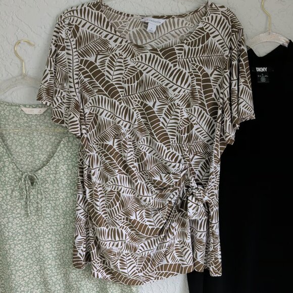 DKNY Liz Claiborne LC Lauren Conrad Blouse Bundle | Size XL - Picture 4 of 12